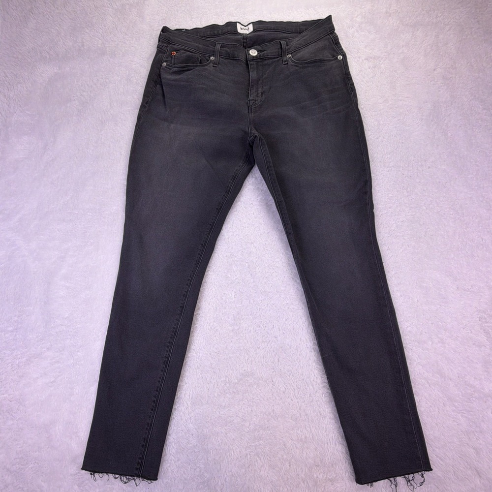Hudson Ankle Krista Super Skinny Women's 31 Dark Gray Jeans Raw‎ Hem (31x27)